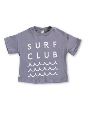 Childhoods Clothing Surf Club Boxy Tee in Cosmos Blue 4T